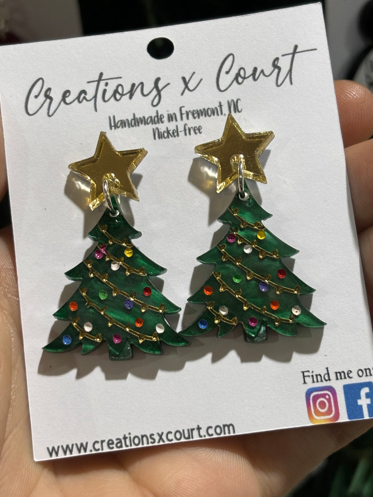 Painted Christmas Trees
