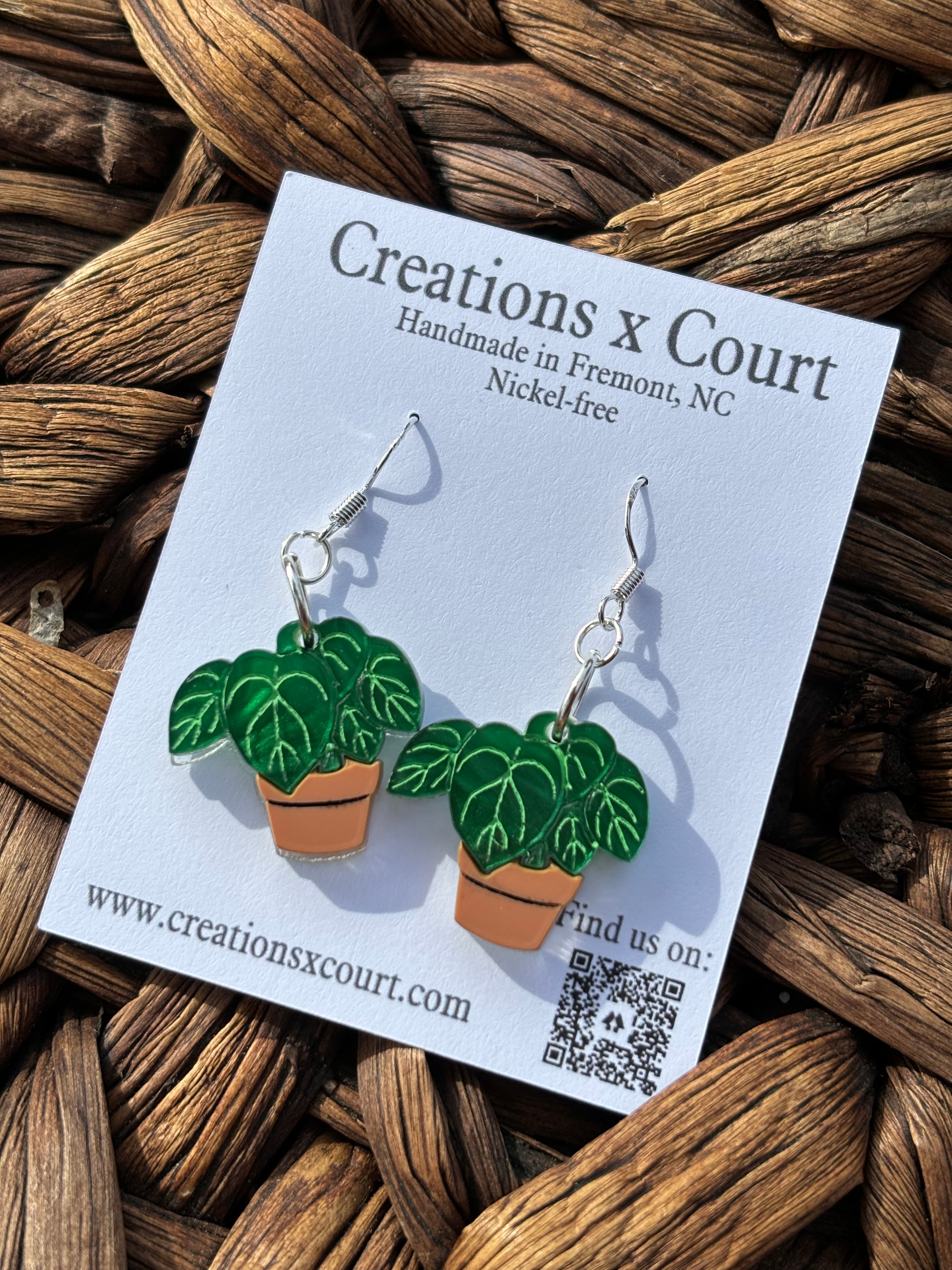 pot plant earrings Potted Plant Dangles – Creations x Court