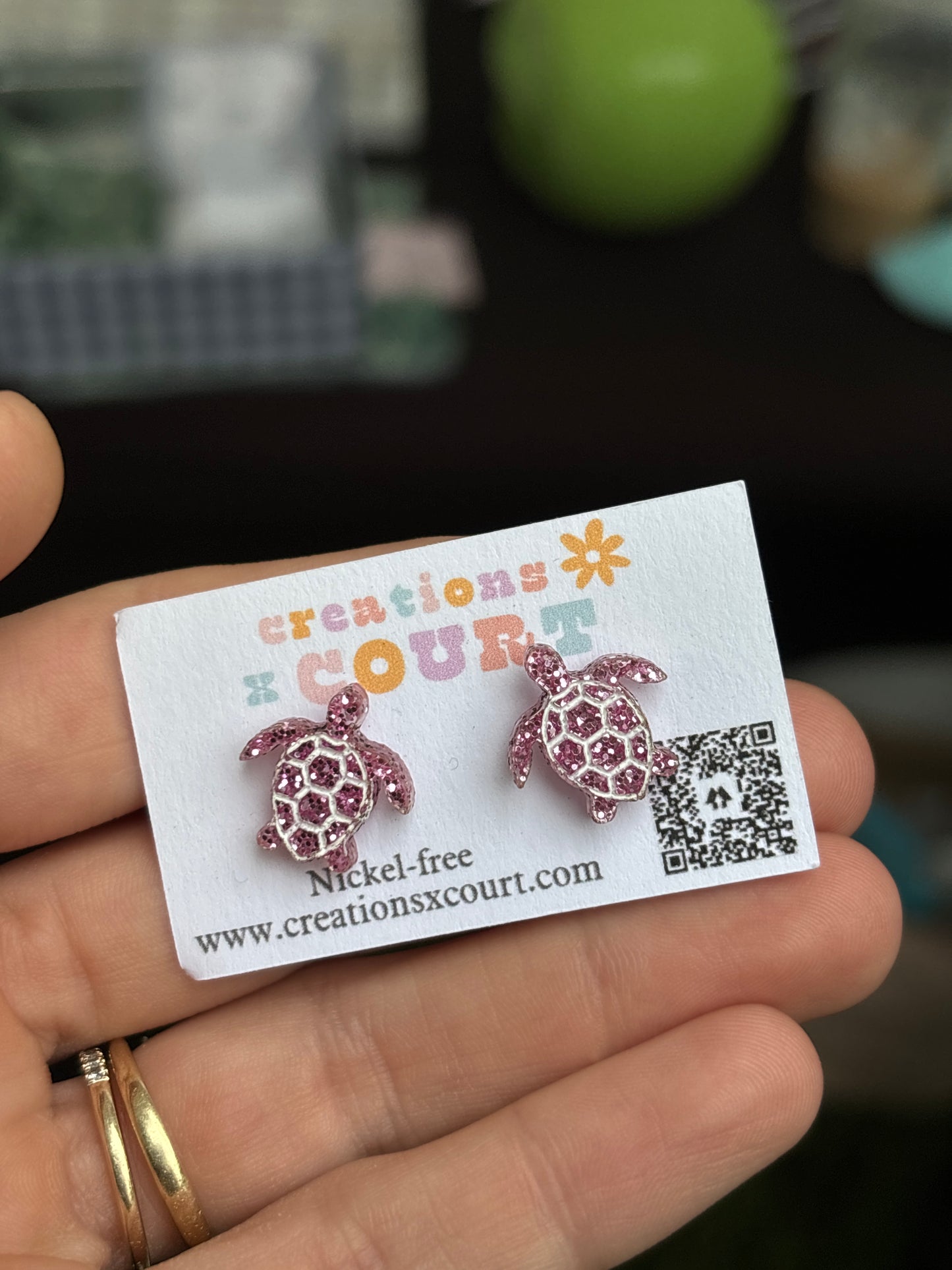 Sea Turtle Dangles and Studs