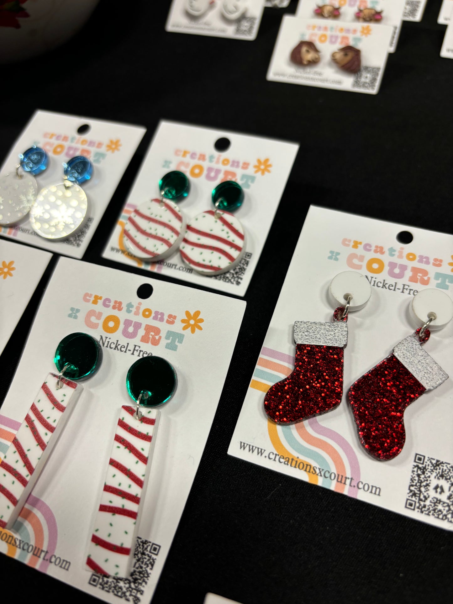 Christmas Tree Cake Dangles