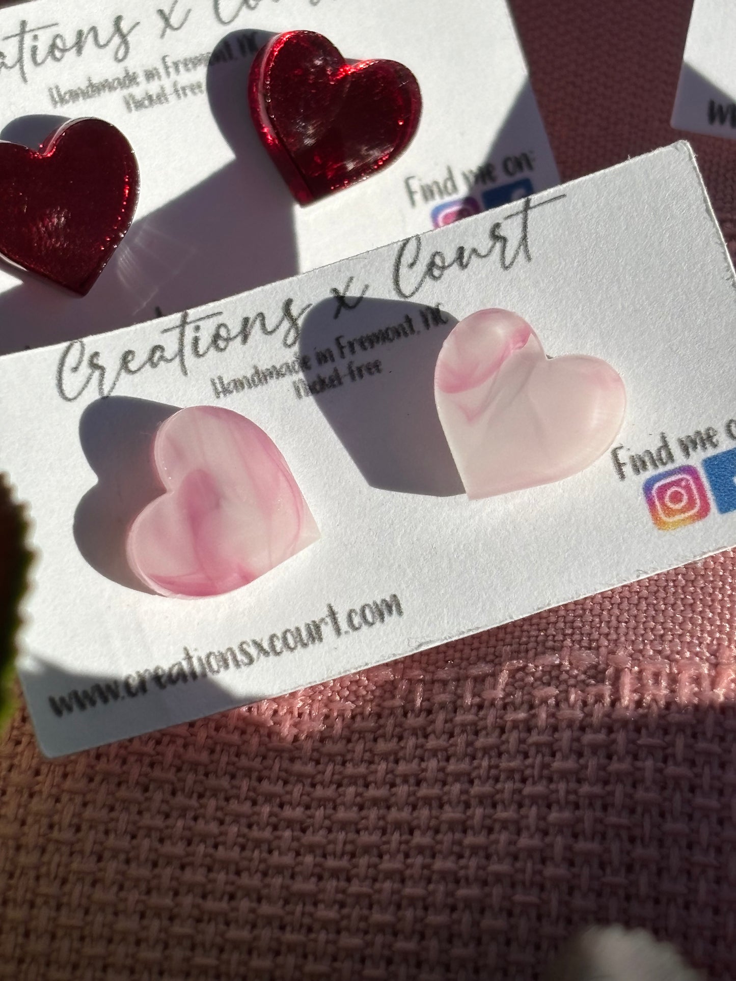 Heart Studs