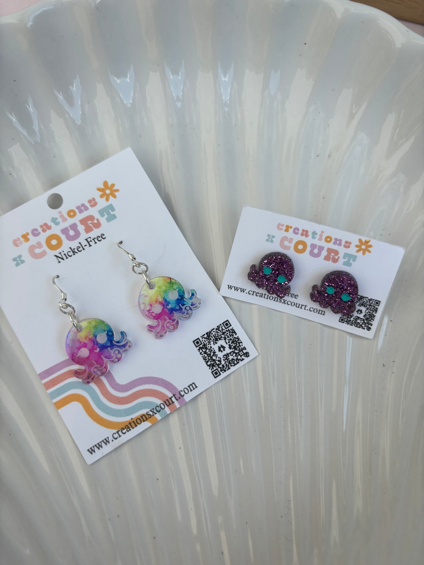Octopus Dangles and Studs