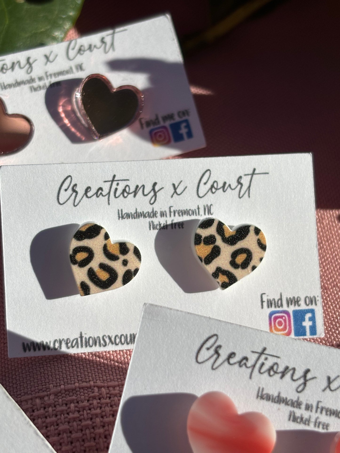 Heart Studs