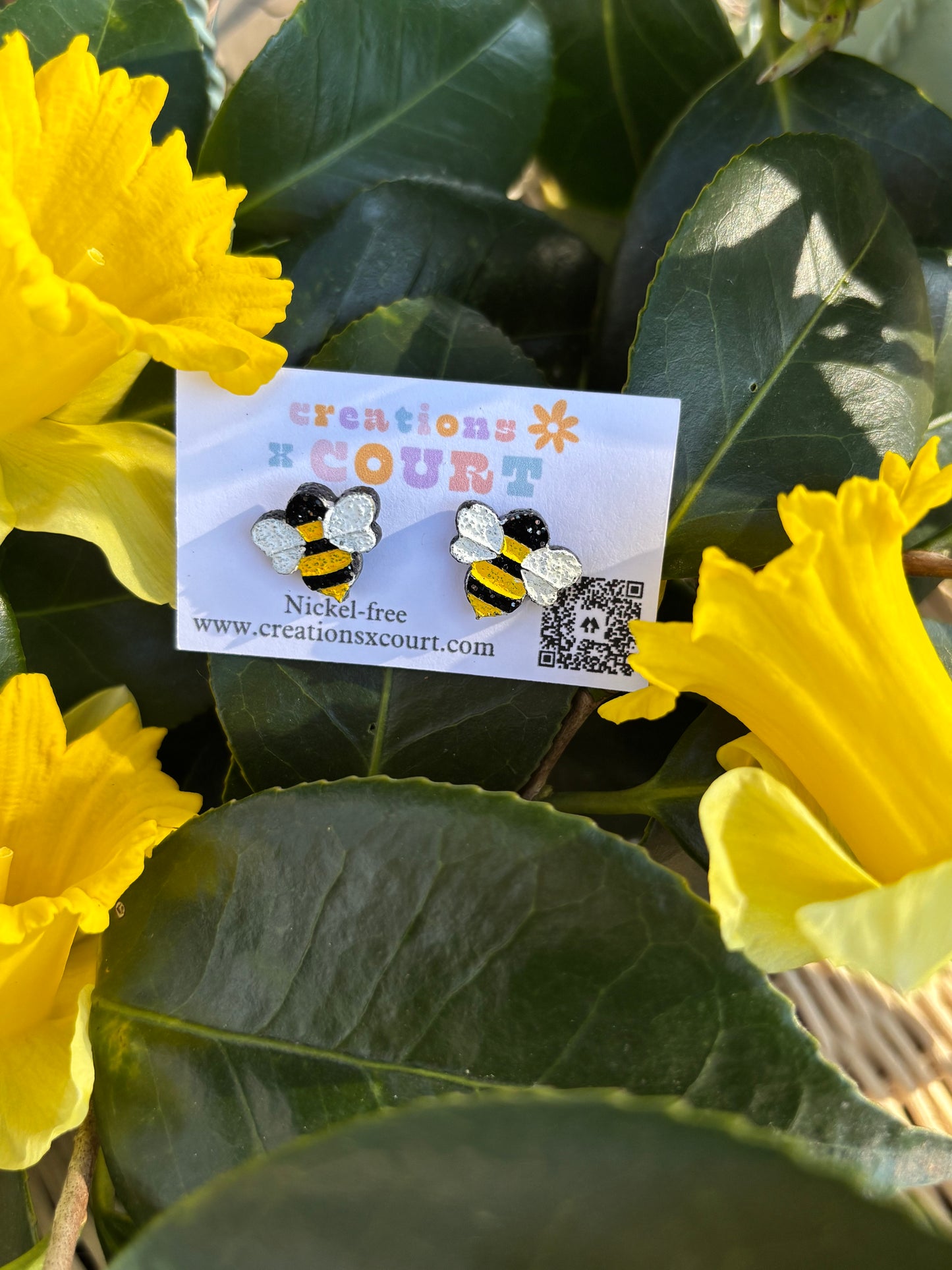 Bee Dangles and Studs