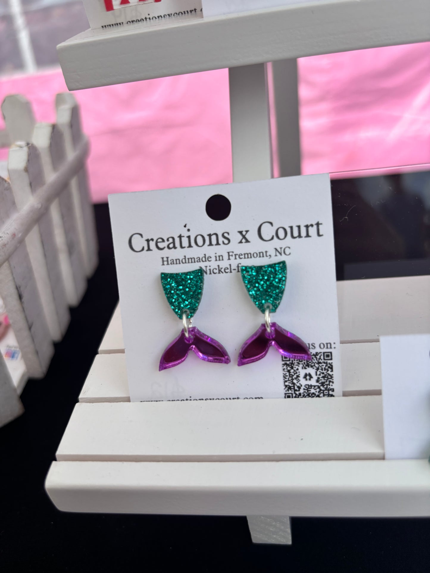 Mermaid Tail Dangles and Studs