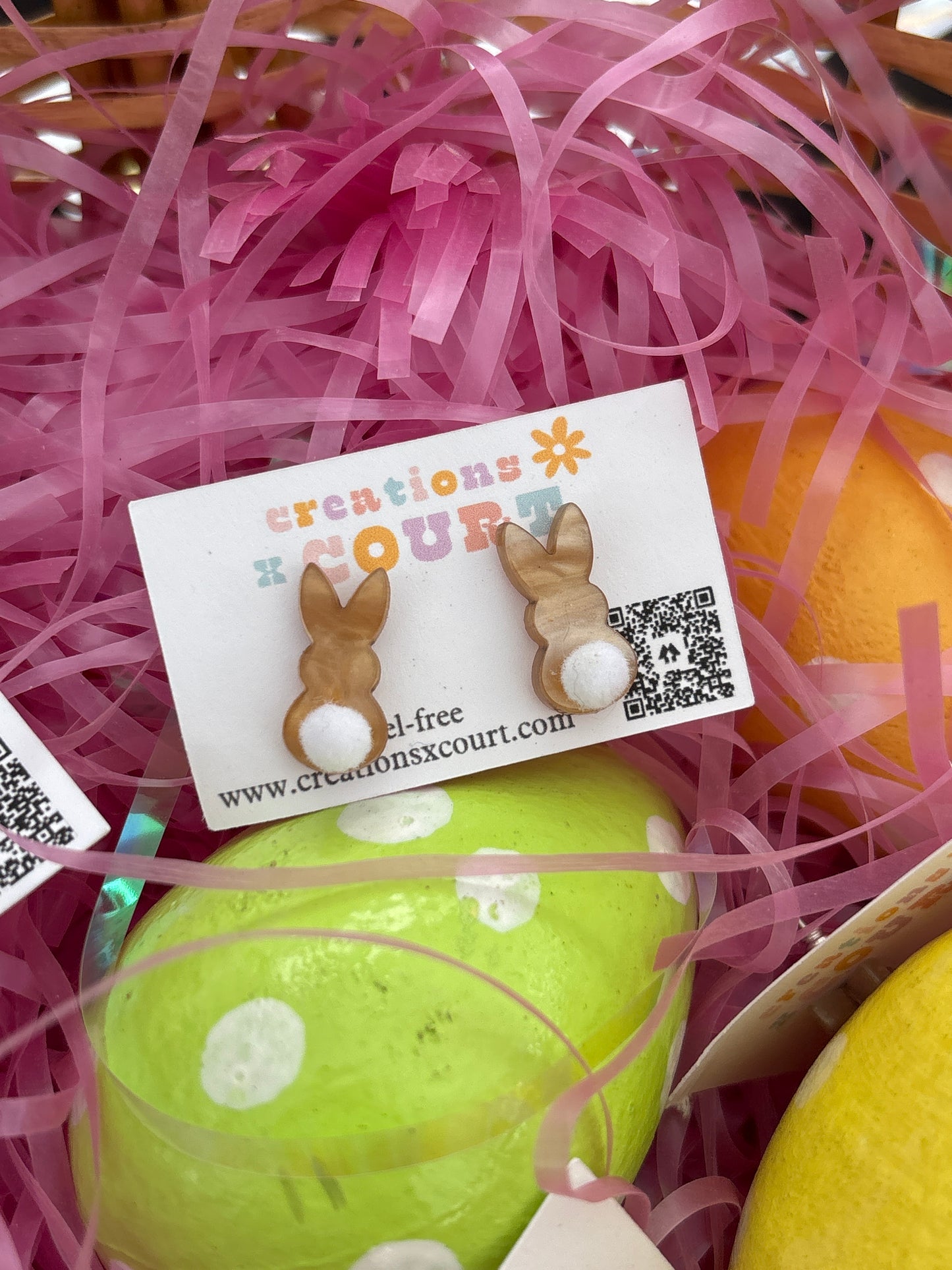 Bunny Dangles and Studs
