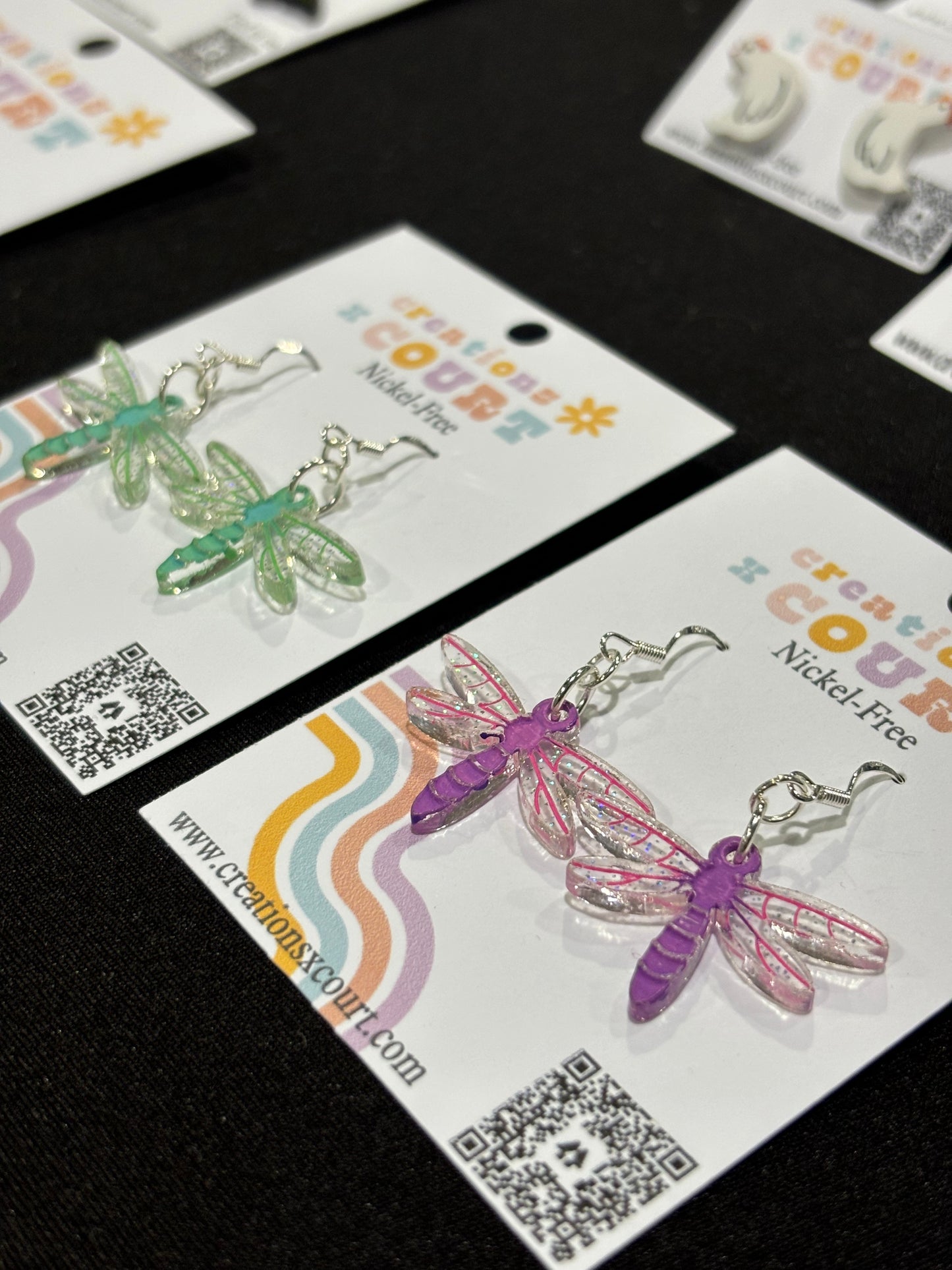 Iridescent Dragonfly Dangles