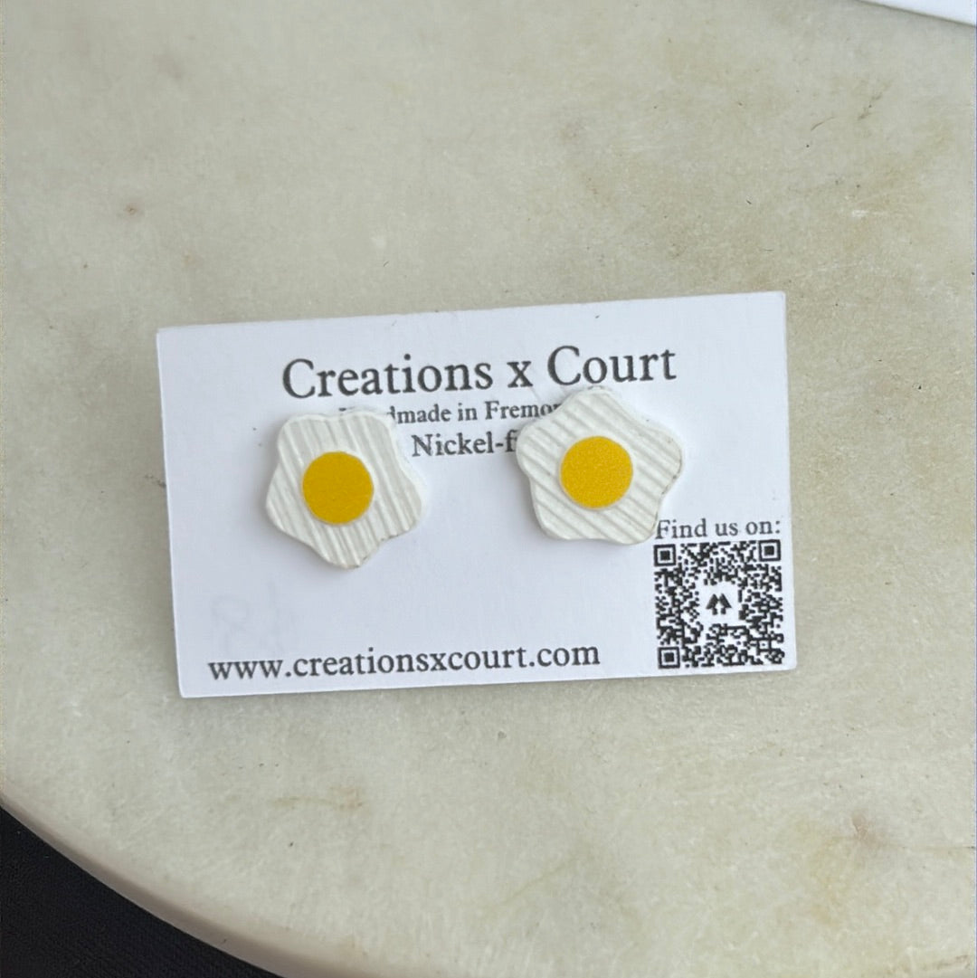 Sunny Side Up Studs