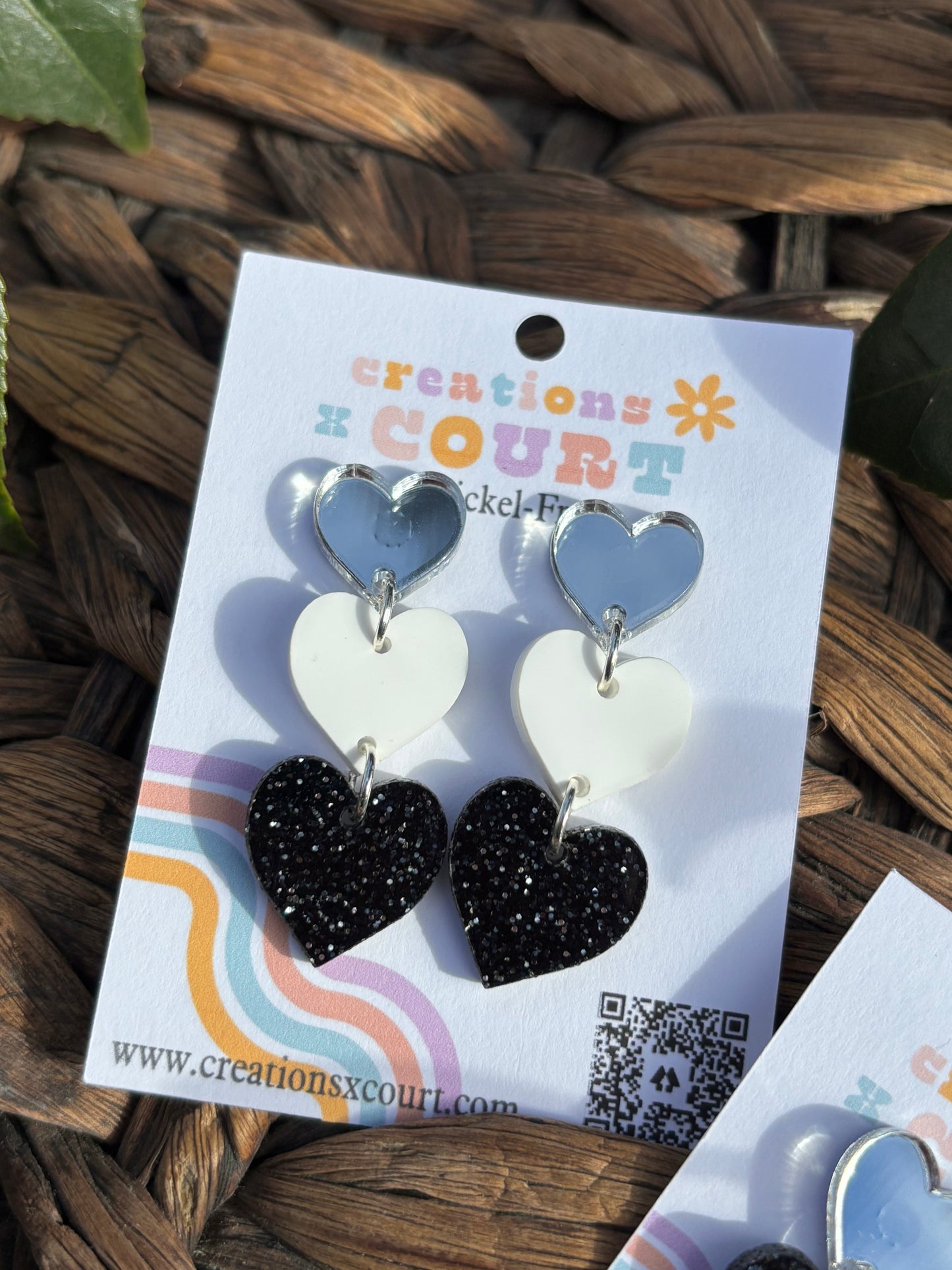 Stacked Heart Dangles