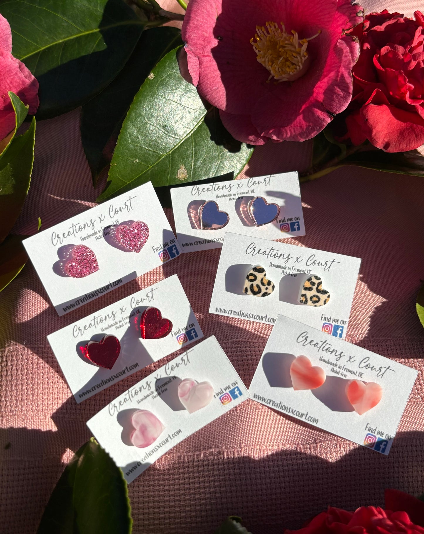 Heart Studs