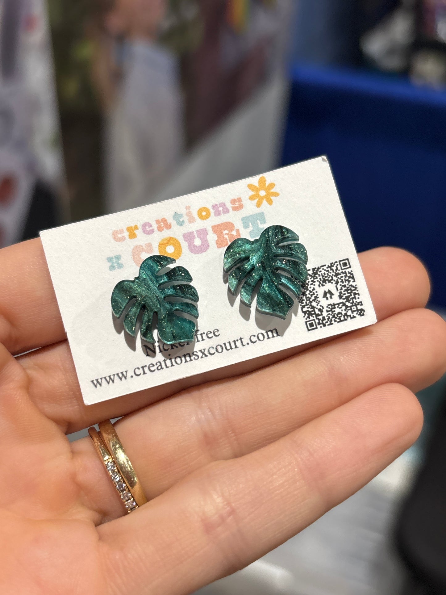 Monstera Dangles and Studs