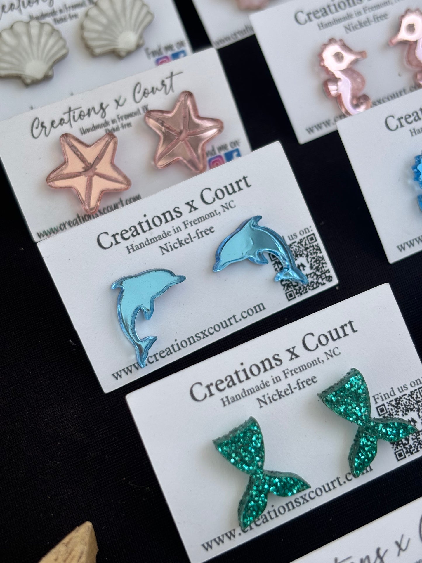 Dolphin Dangles and Studs