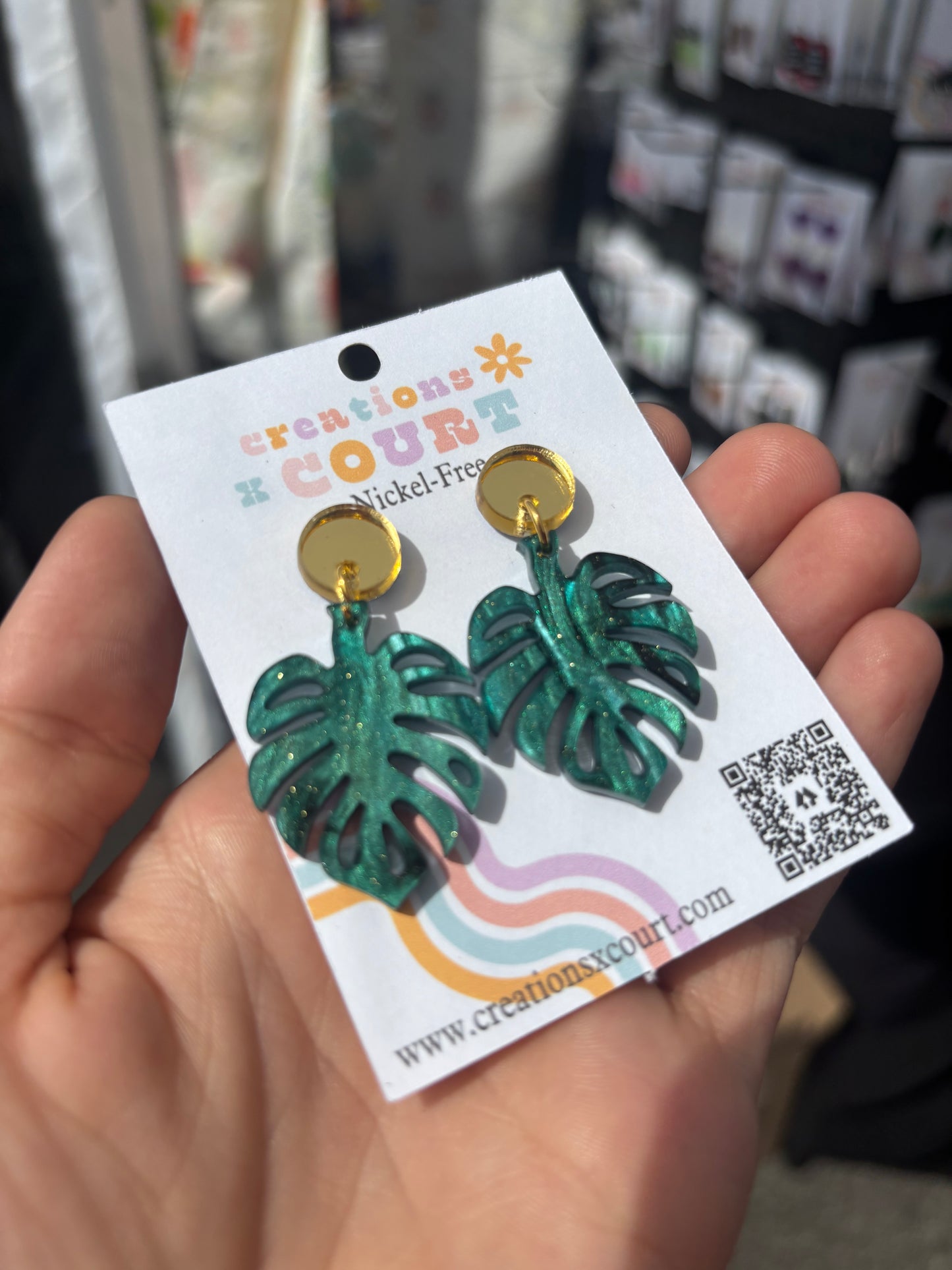 Monstera Dangles and Studs