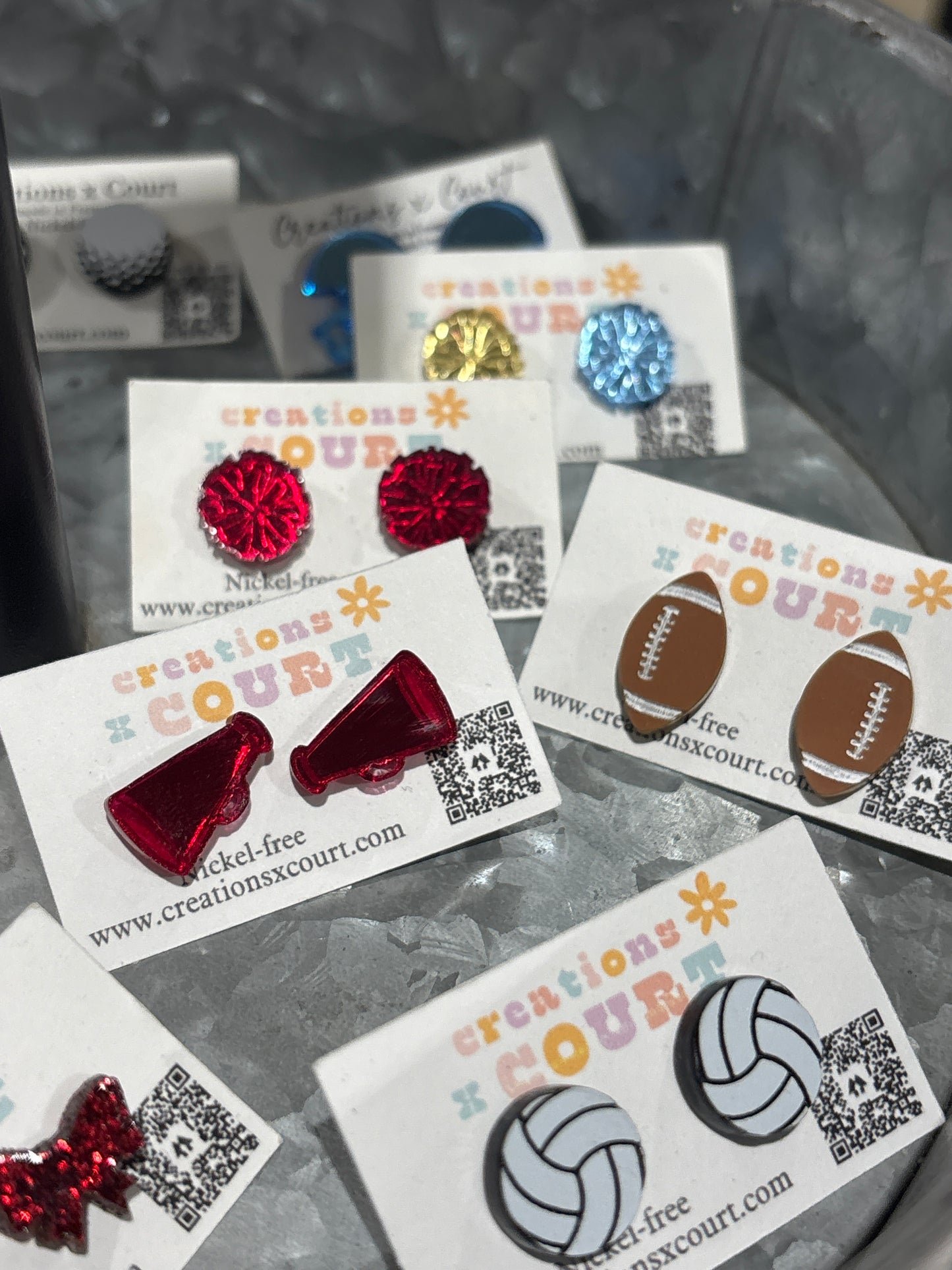 Cheer Megaphone Studs