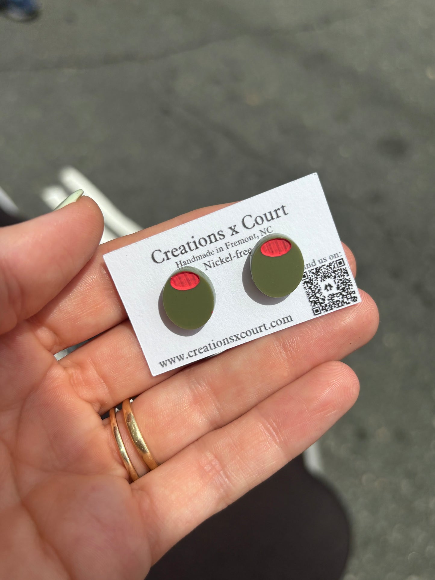 Olive studs