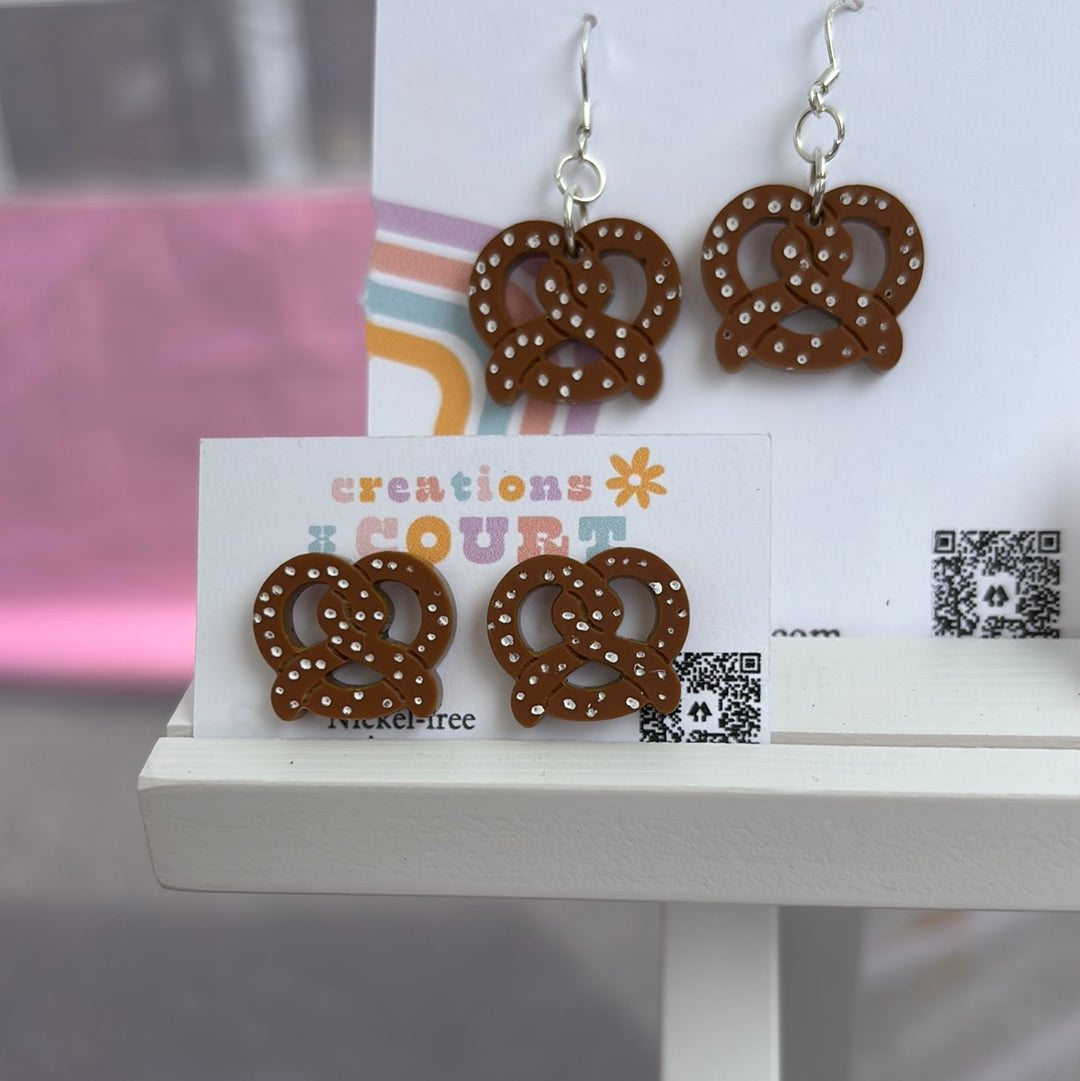 Pretzel Studs and Dangles