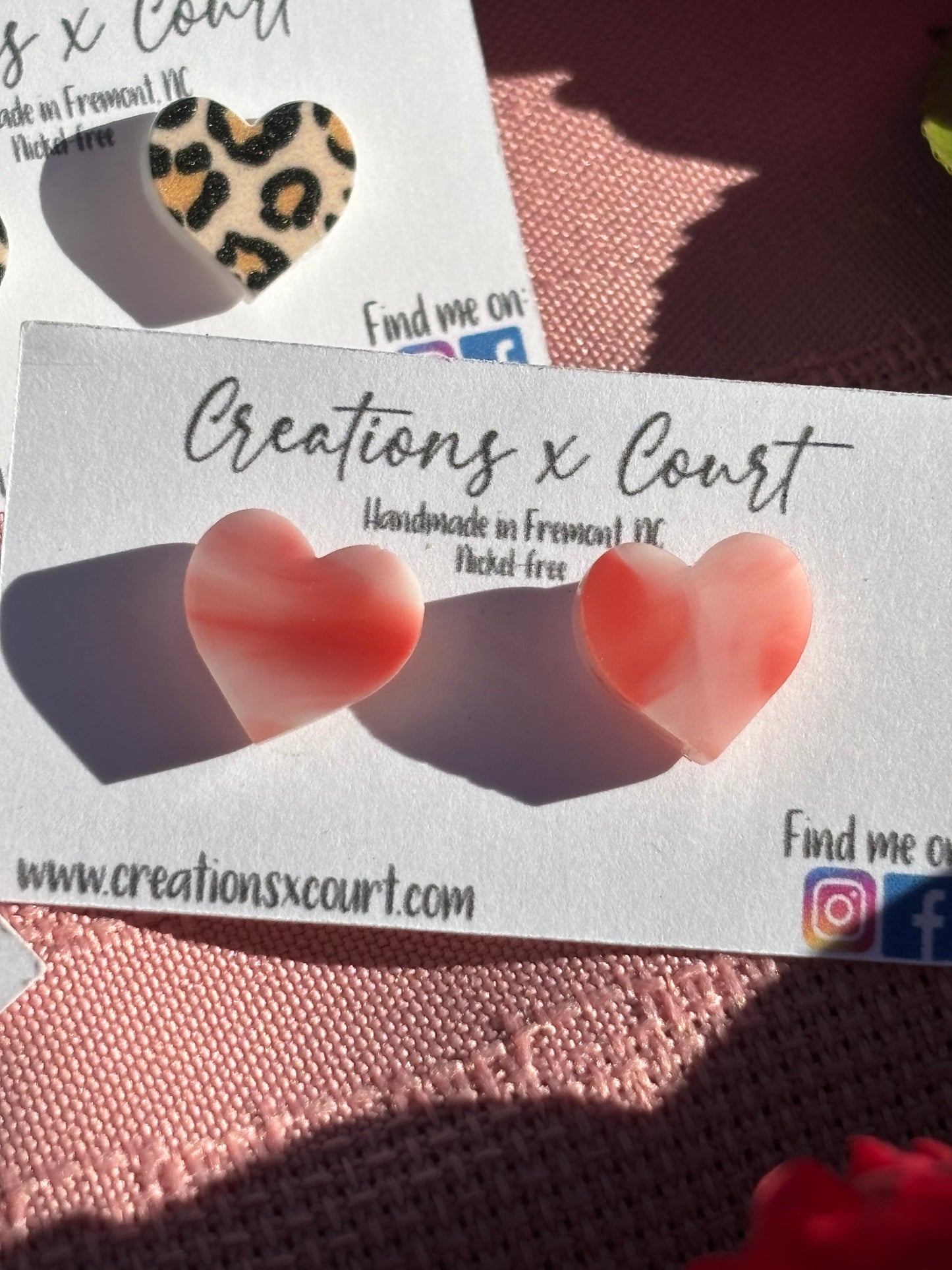 Heart Studs