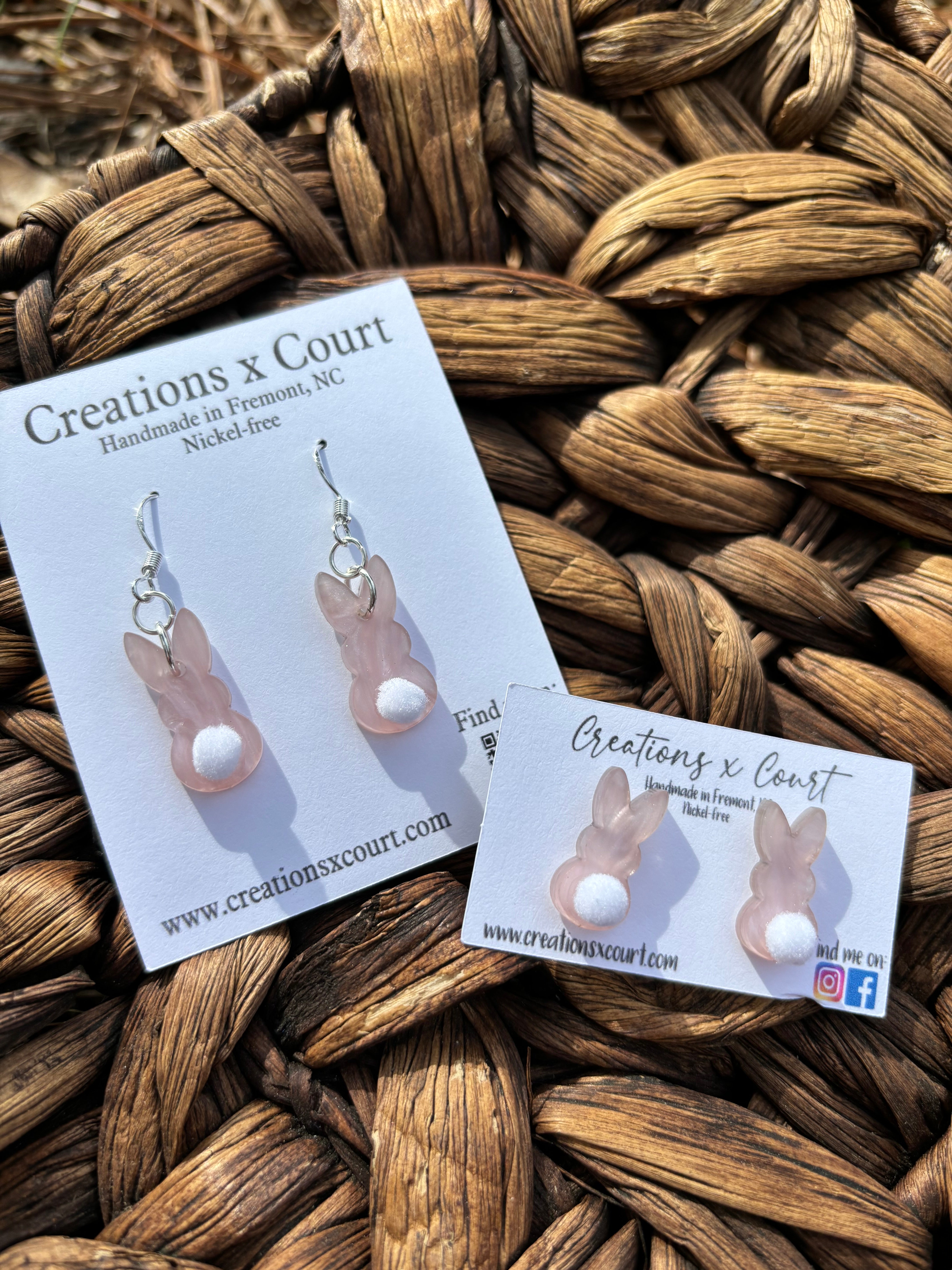 Bunny Dangles and Studs – Creations x Court
