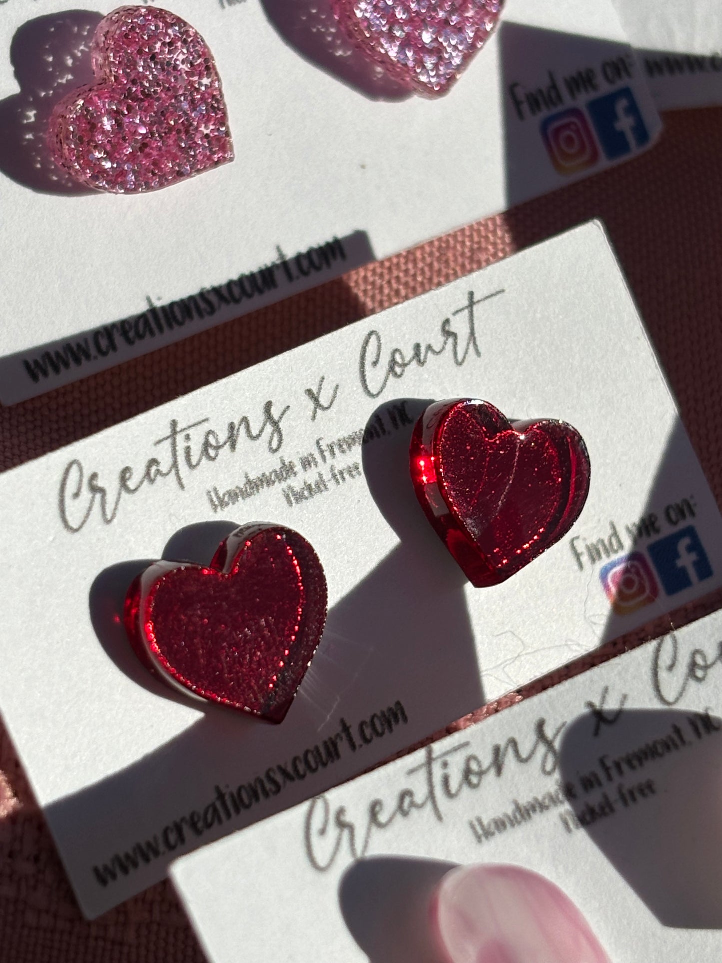 Heart Studs