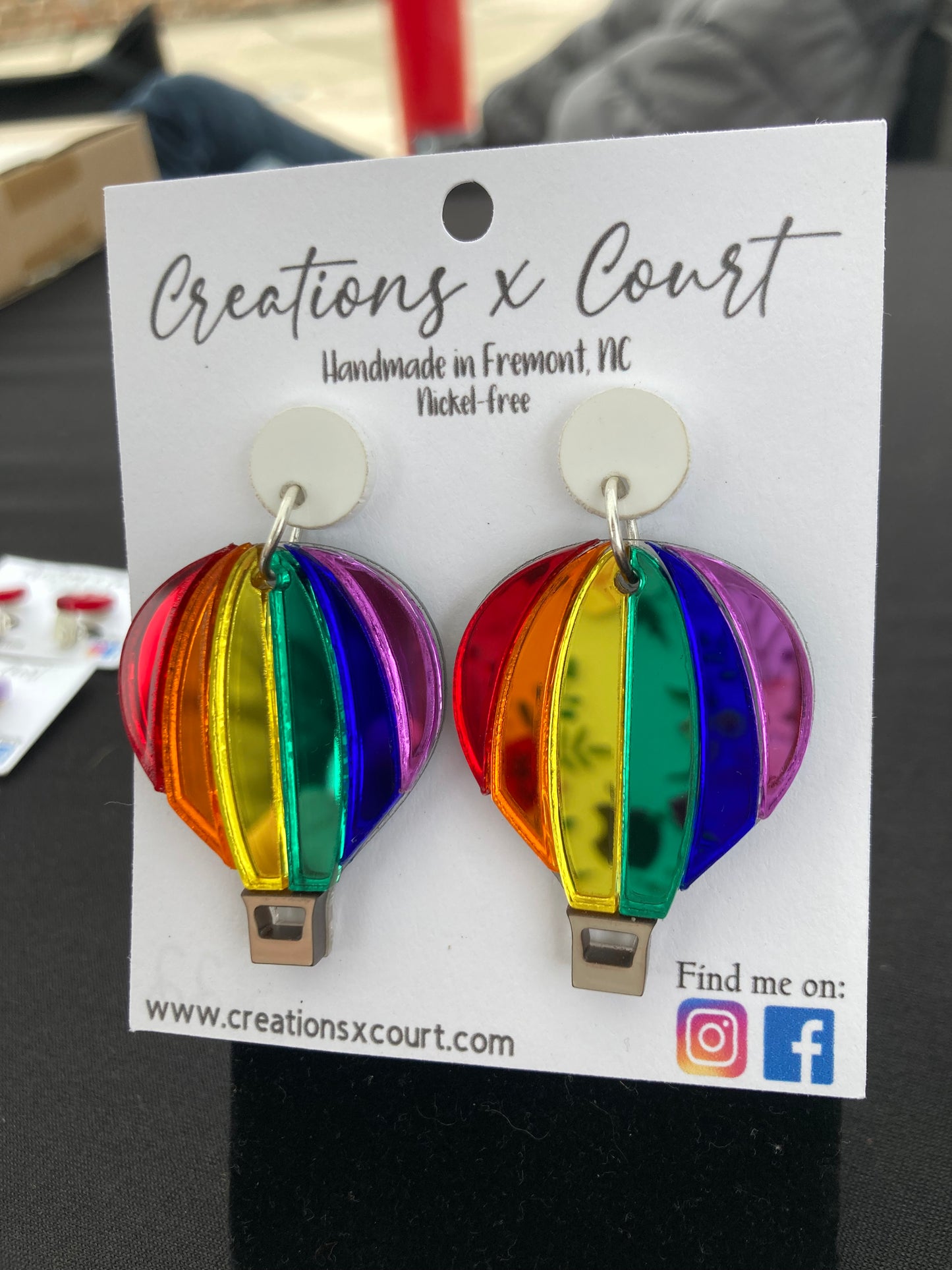 Rainbow Hot Air Balloons