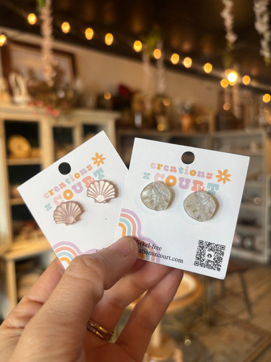 Sand Dollar Studs