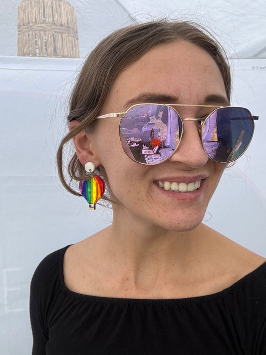 Rainbow Hot Air Balloons