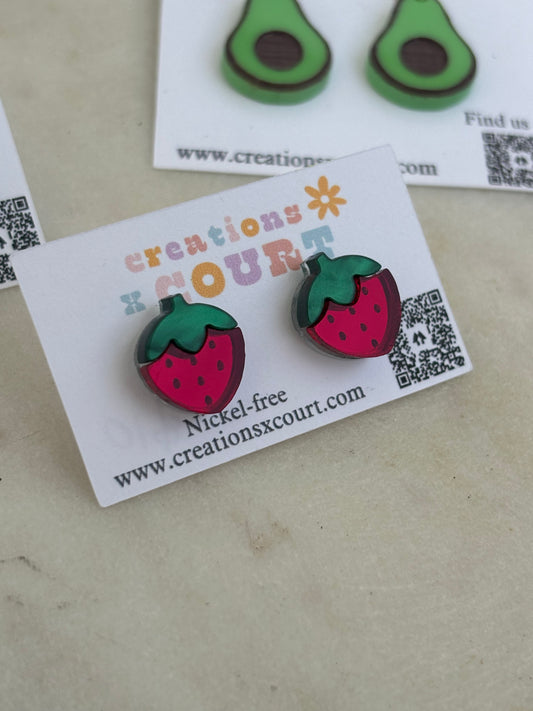 Strawberry Studs