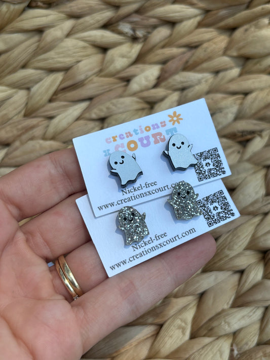 Ghostie Dangles and Studs
