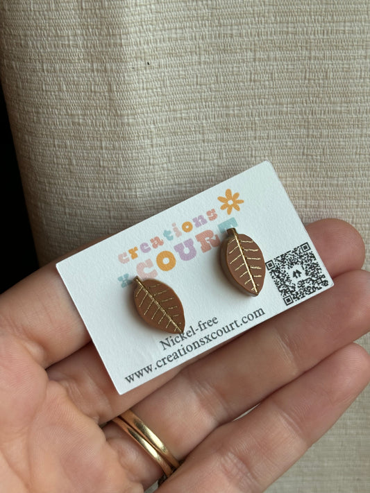 Tobacco Leaf Dangles and Studs