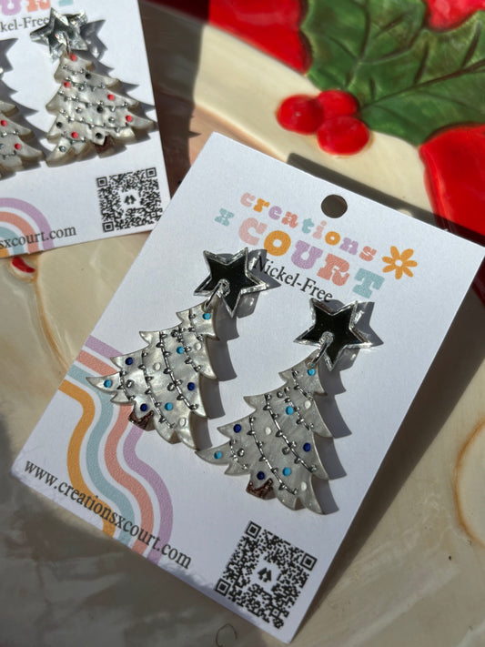 White Christmas Tree Dangles