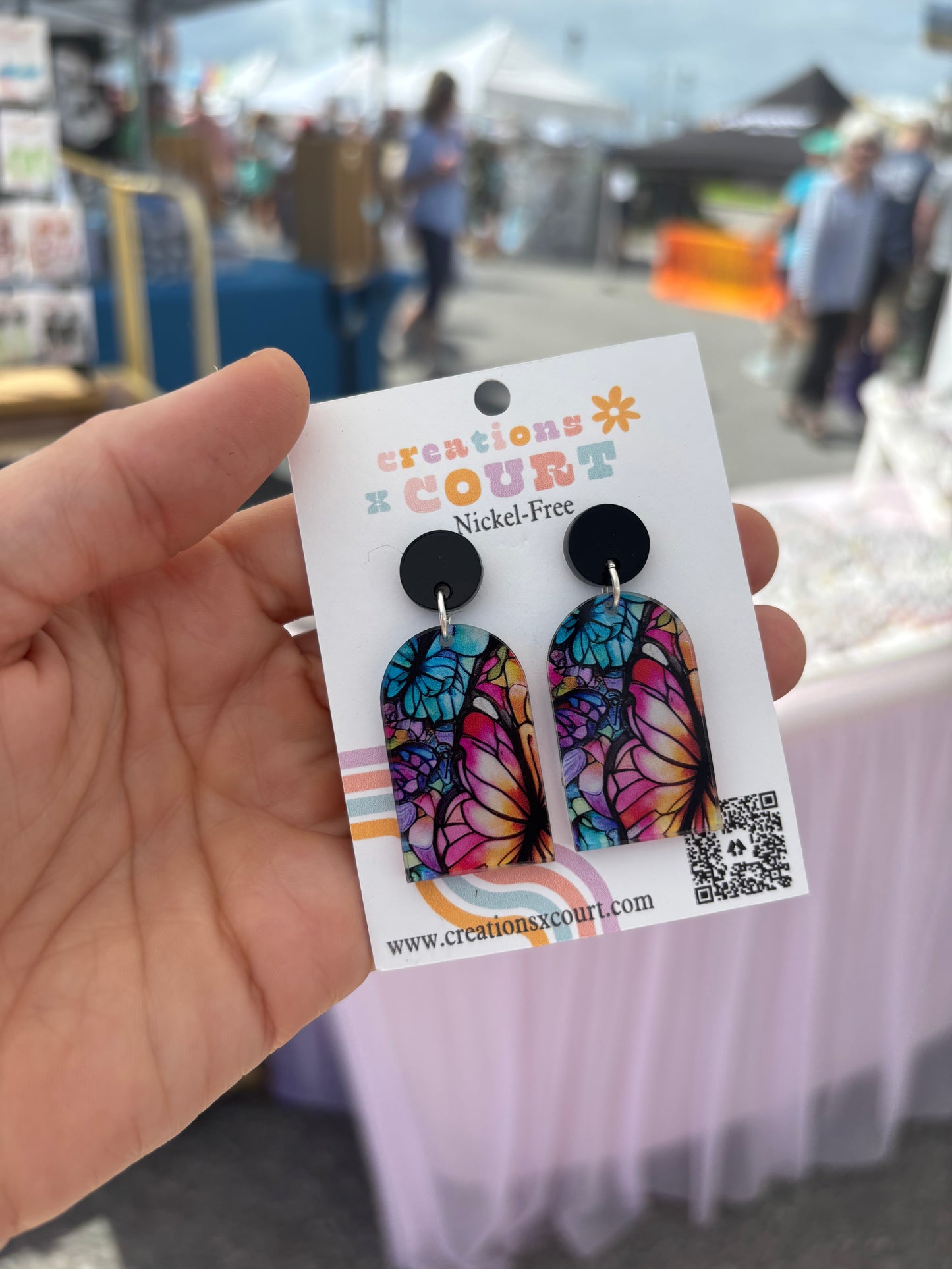 Stained Glass Butterfly Arches