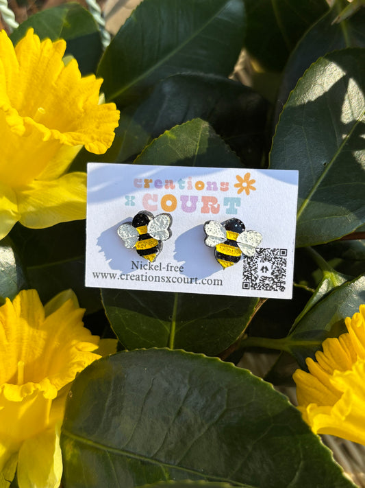 Bee Dangles and Studs