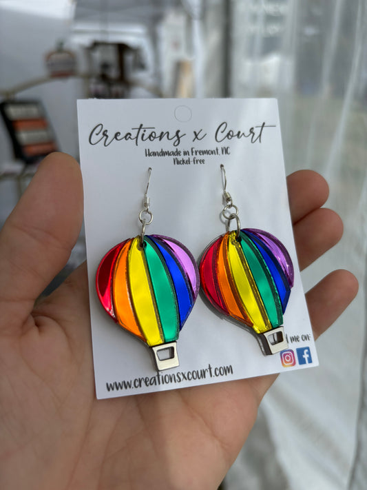 Rainbow Hot Air Balloons