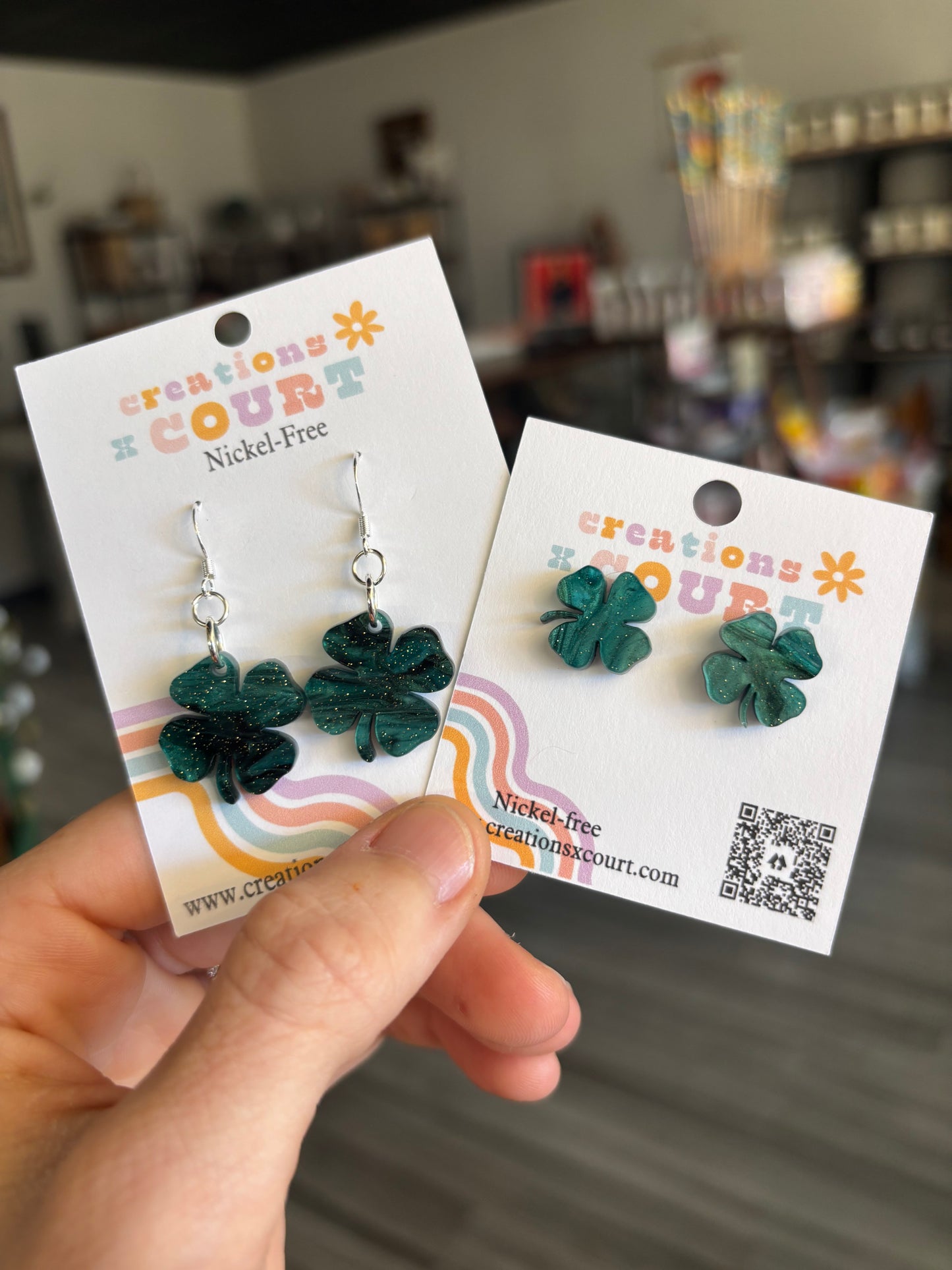 Clover Dangles and Studs