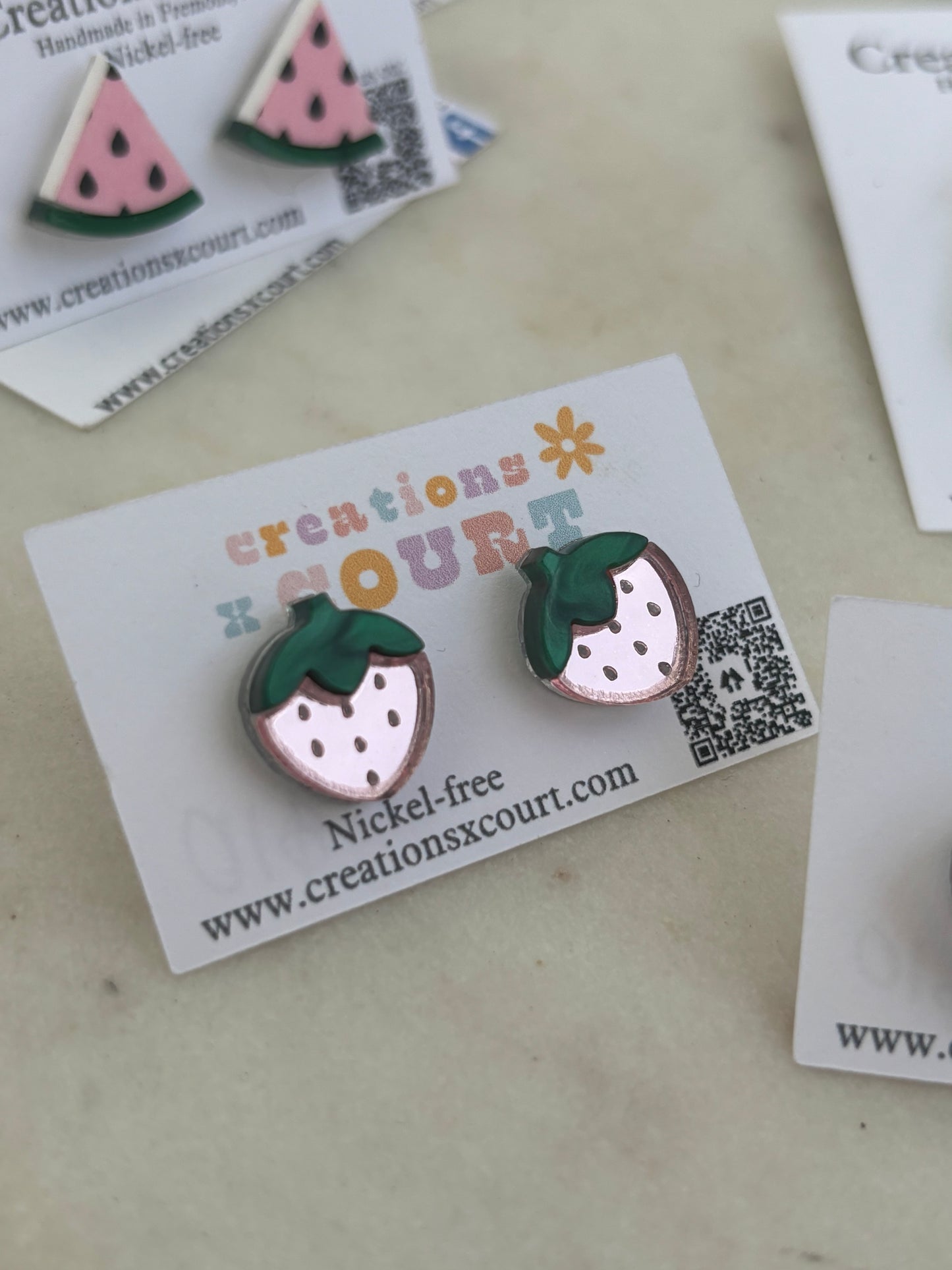 Strawberry Studs