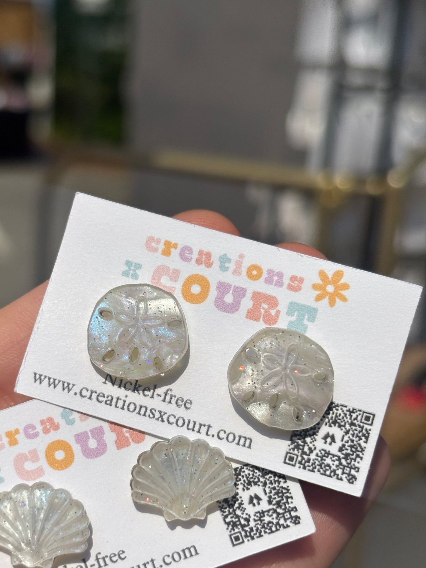 Sand Dollar Studs
