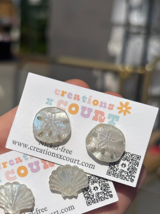 Sand Dollar Studs
