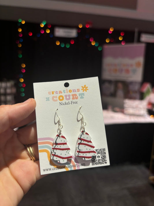 Christmas Tree Cake Dangles
