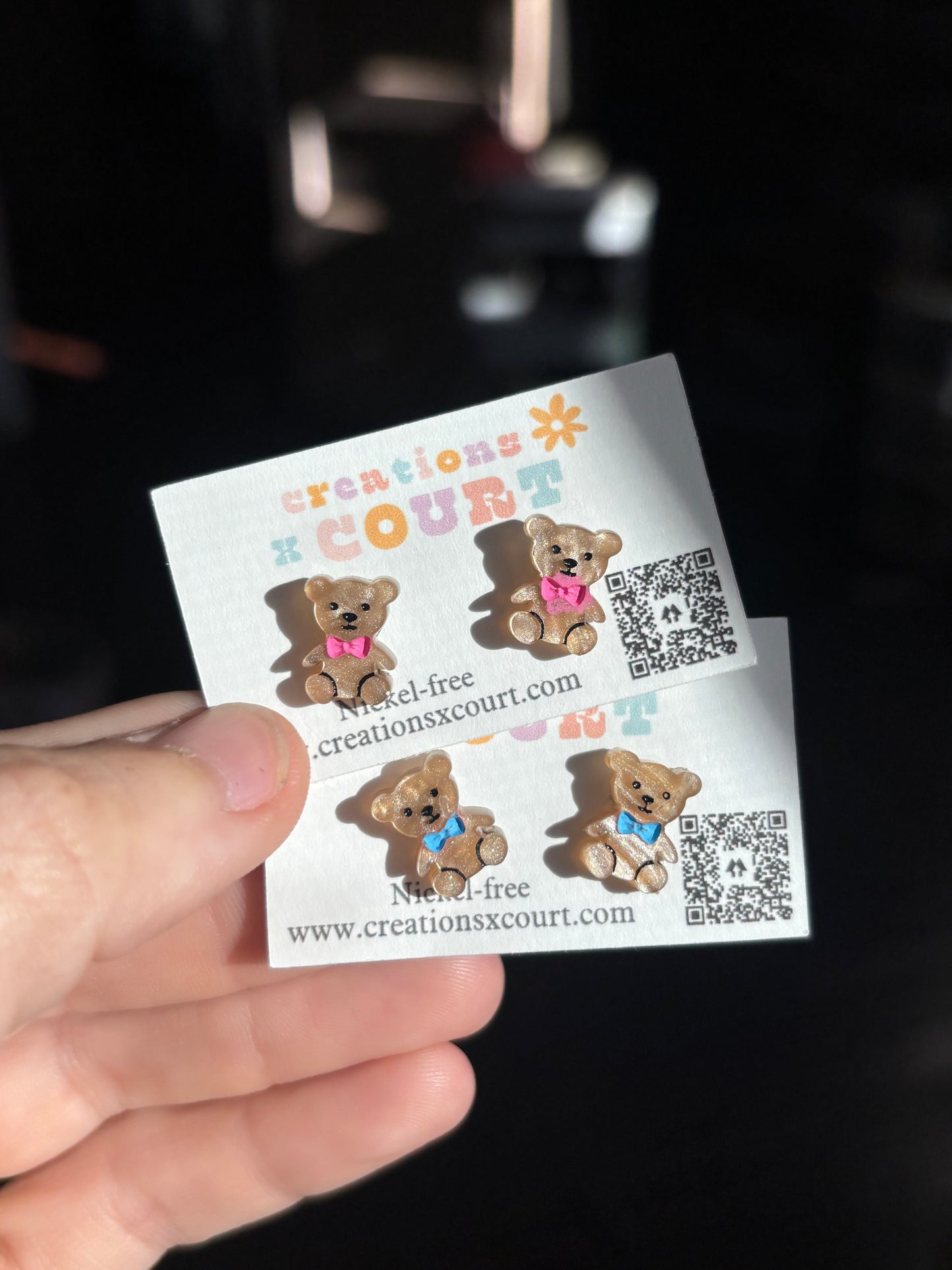 Teddy Bear Studs