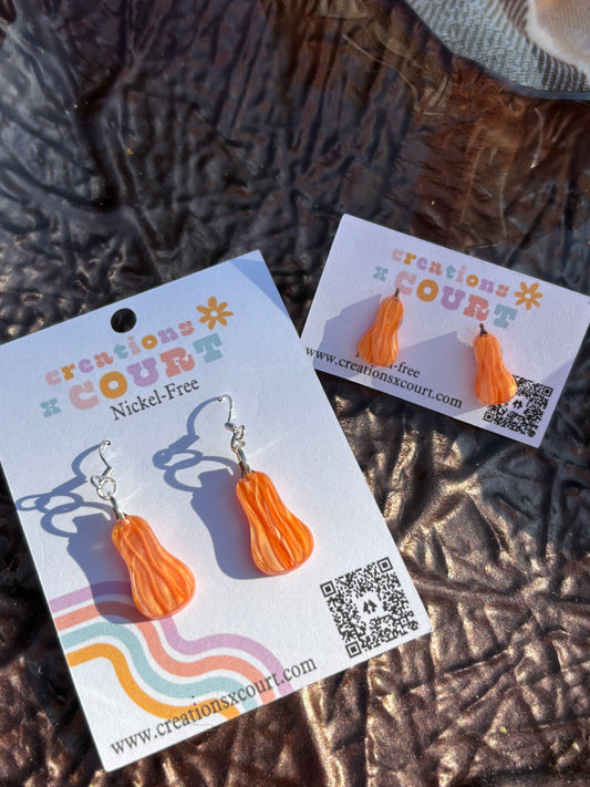 Butternut Squash Dangles and Studs