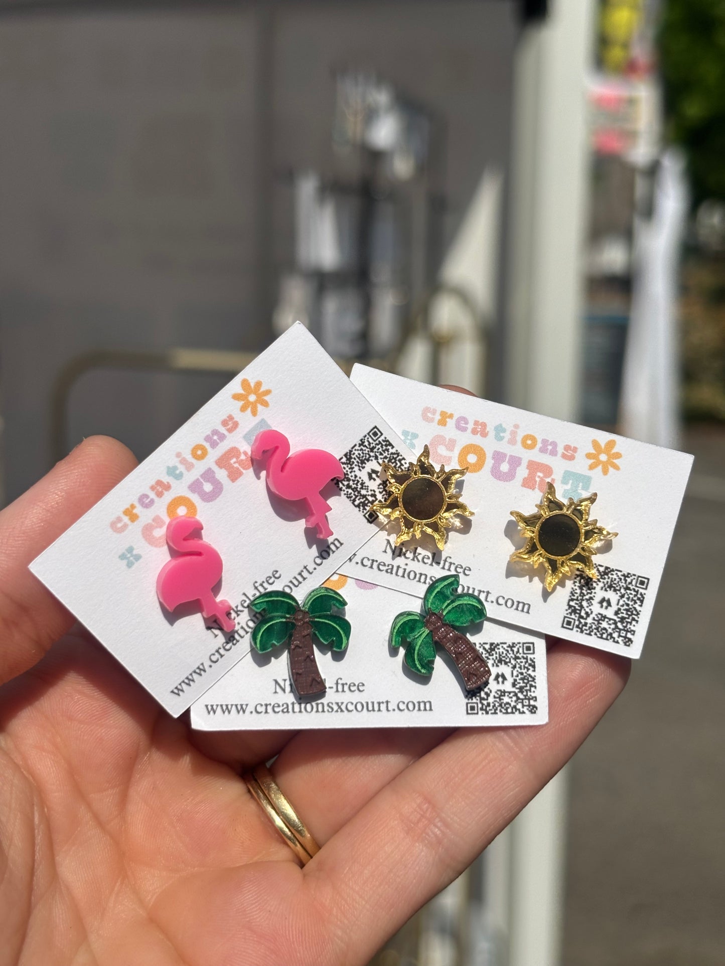Palm Tree Studs