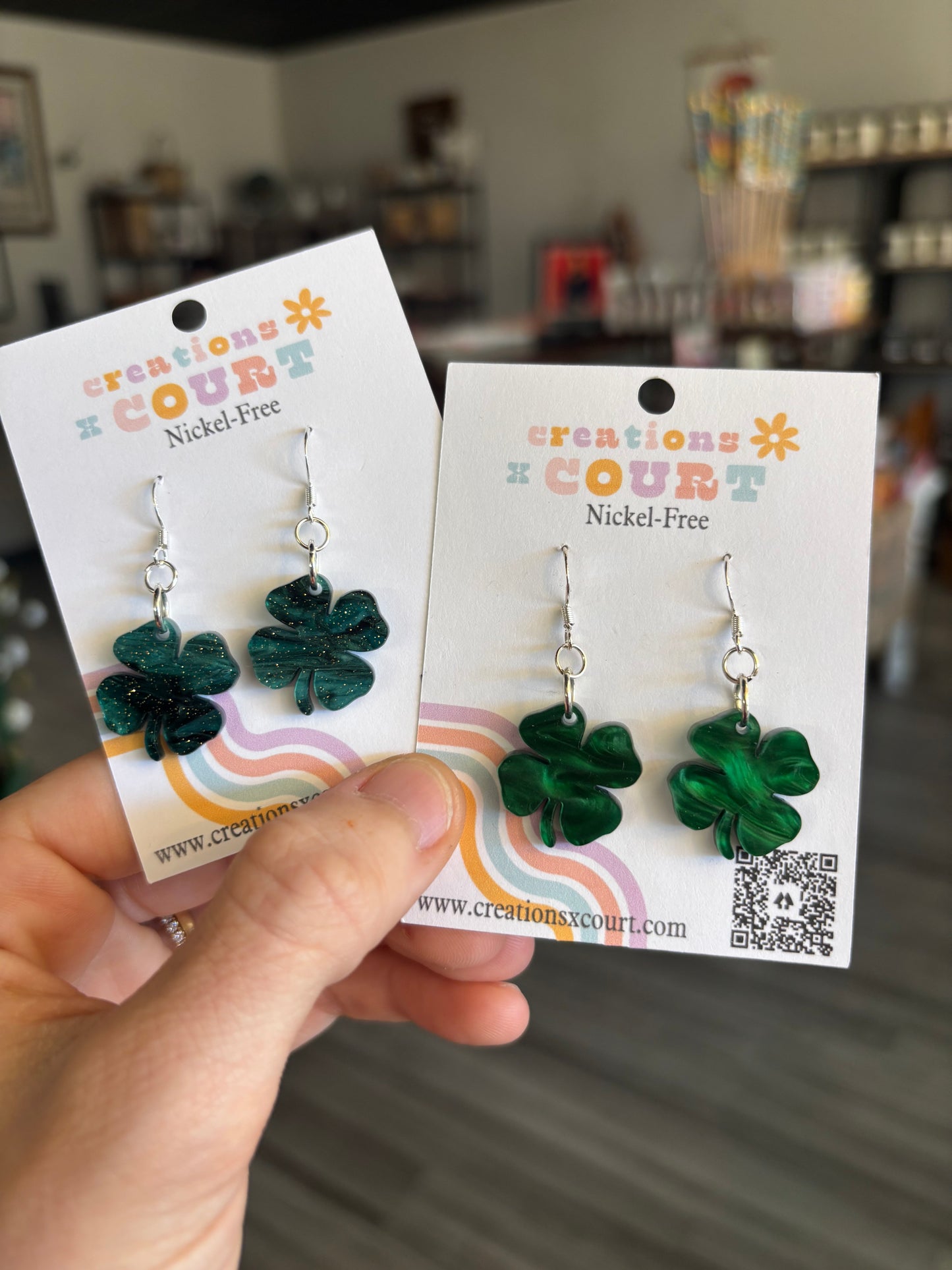 Clover Dangles and Studs