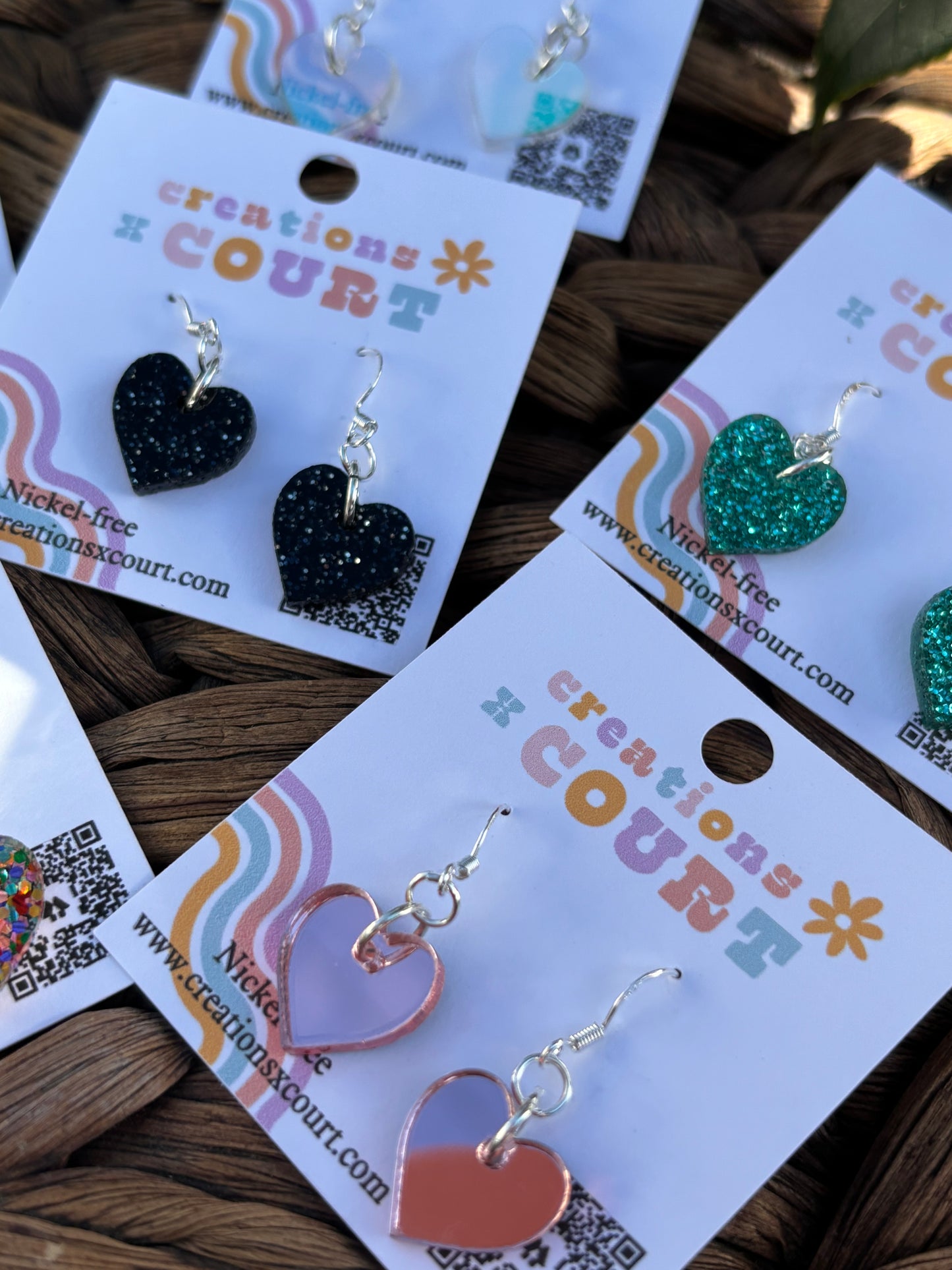 Small heart dangles