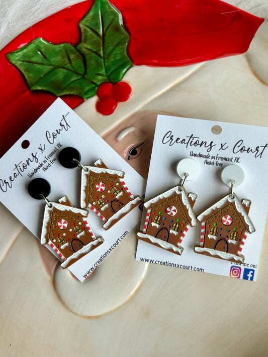 Gingerbread House Dangles