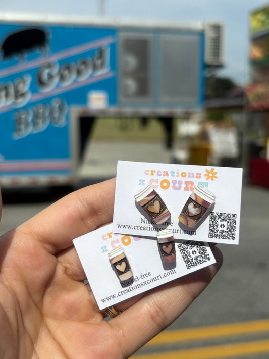 Coffee Cup Studs