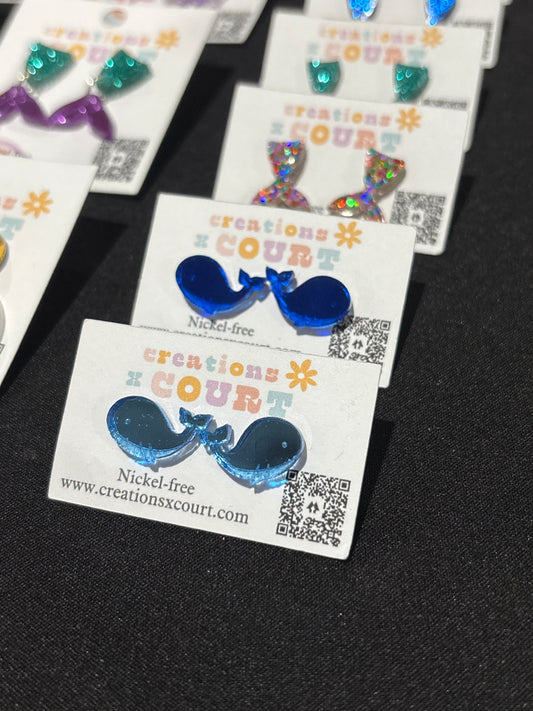 Whale Studs