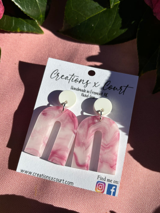 Raspberry Creme Dangles