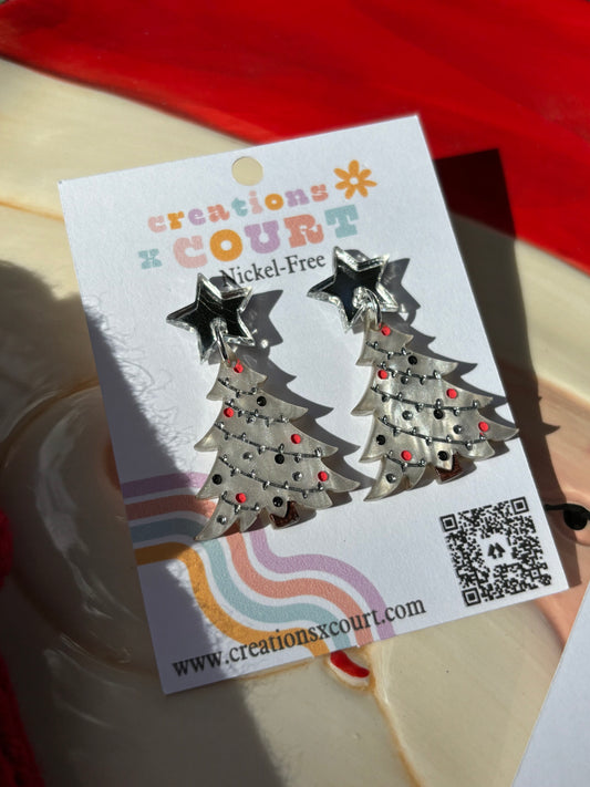 White Christmas Tree Dangles