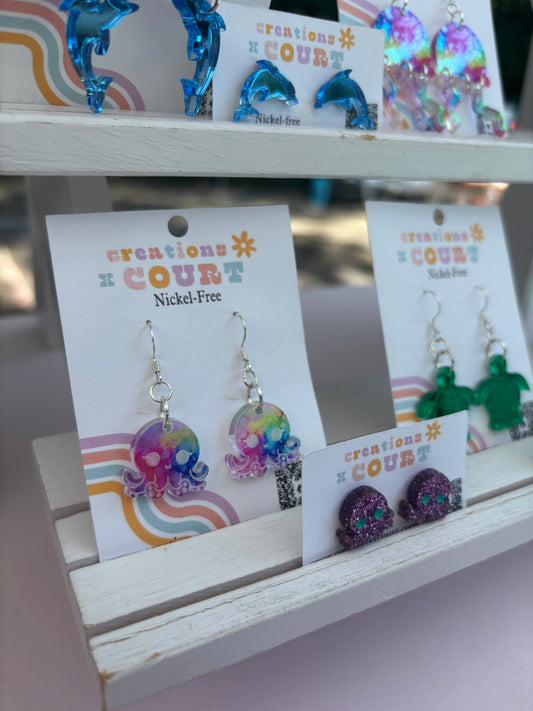 Octopus Dangles and Studs