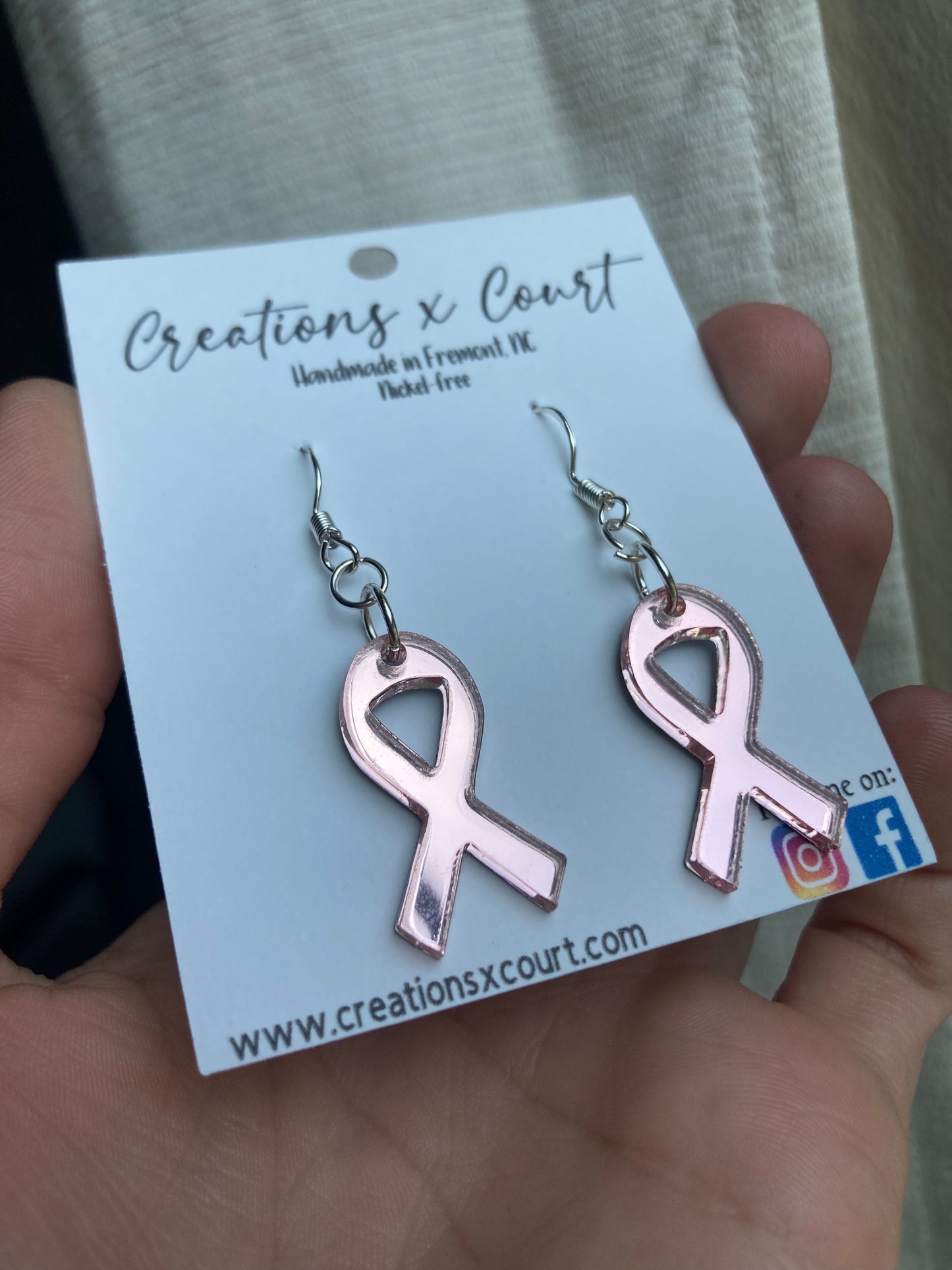 Blush Awareness Ribbons